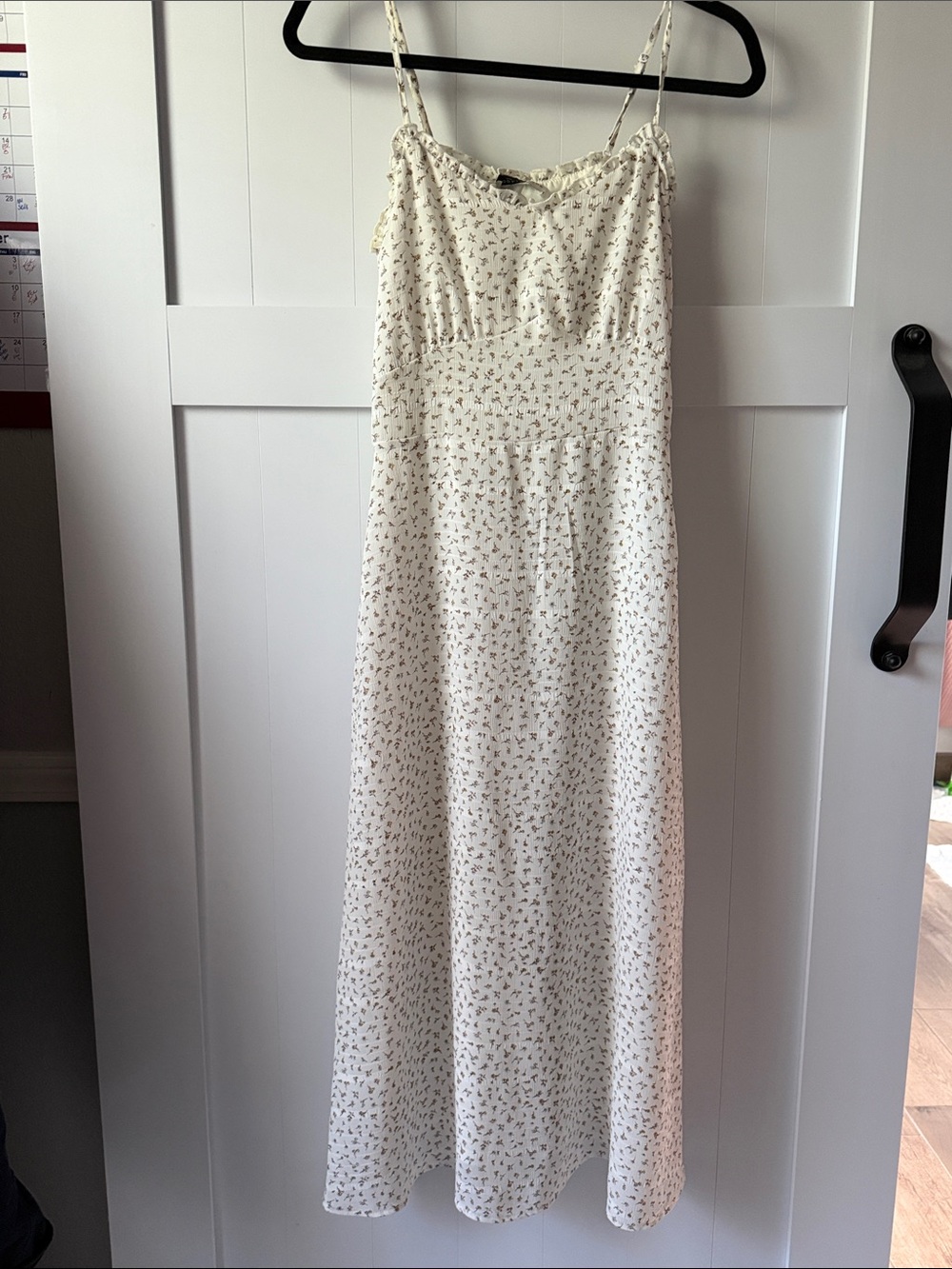 Paper Crane Cream Floral Maxi Slip Dress